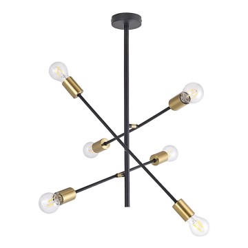 Rabalux - Lampadario a sospensione con supporto rigido 6xE27/15W/230V