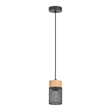 Rabalux - Lampadario a sospensione su cavo 1xE27/25W/230V faggio