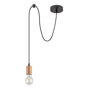 Rabalux - Lampadario a sospensione su cavo 1xE27/60W/230V faggio