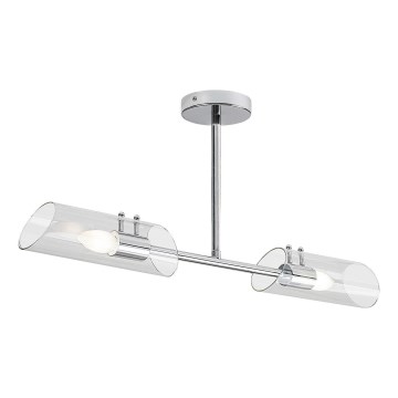 Rabalux - Lampadario da bagno a sospensione con supporto rigido 2xE14/12W/230V IP44 cromo lucido