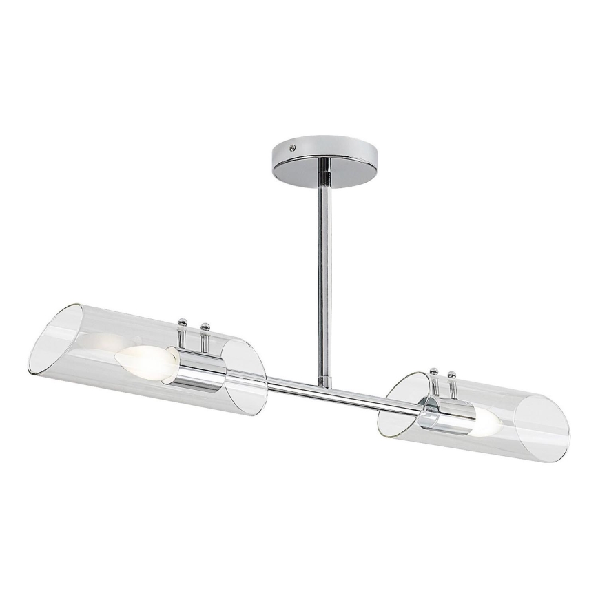Rabalux - Lampadario da bagno a sospensione con supporto rigido 2xE14/12W/230V IP44 cromo lucido