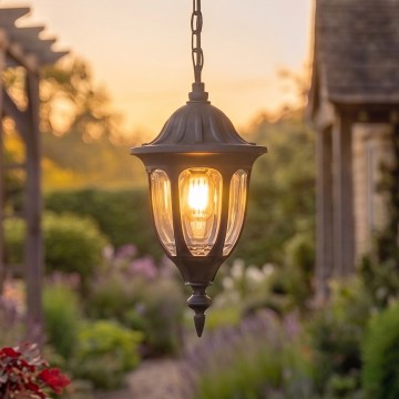 Rabalux - Lampadario da esterno 1xE27/60W/230V IP43 nero