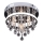 Rabalux - Lampadario da parete in cristallo LED/20W/230V + 3xE14/40W