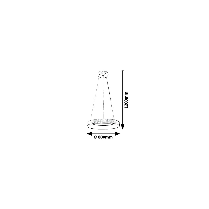 Rabalux - Lampadario LED a sospensione con filo CARMELLA LED/80W/230V diametro 80 cm