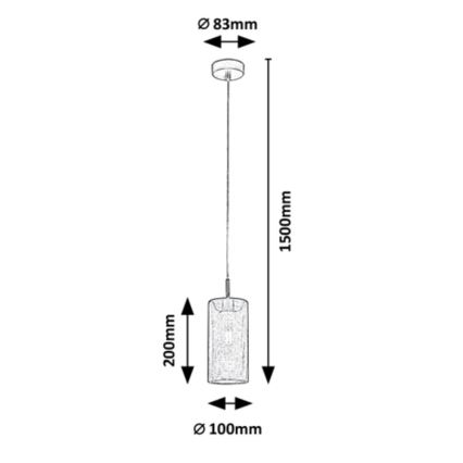 Rabalux -  Lampadario su filo 1xE14/25W/230V