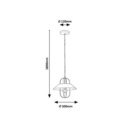 Rabalux - Lampadario su filo 1xE27/40W/230V