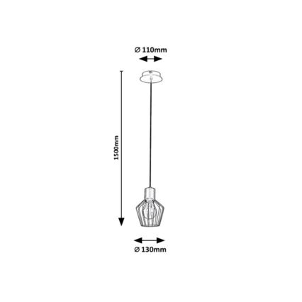 Rabalux - Lampadario su filo 1xE27/40W/230V