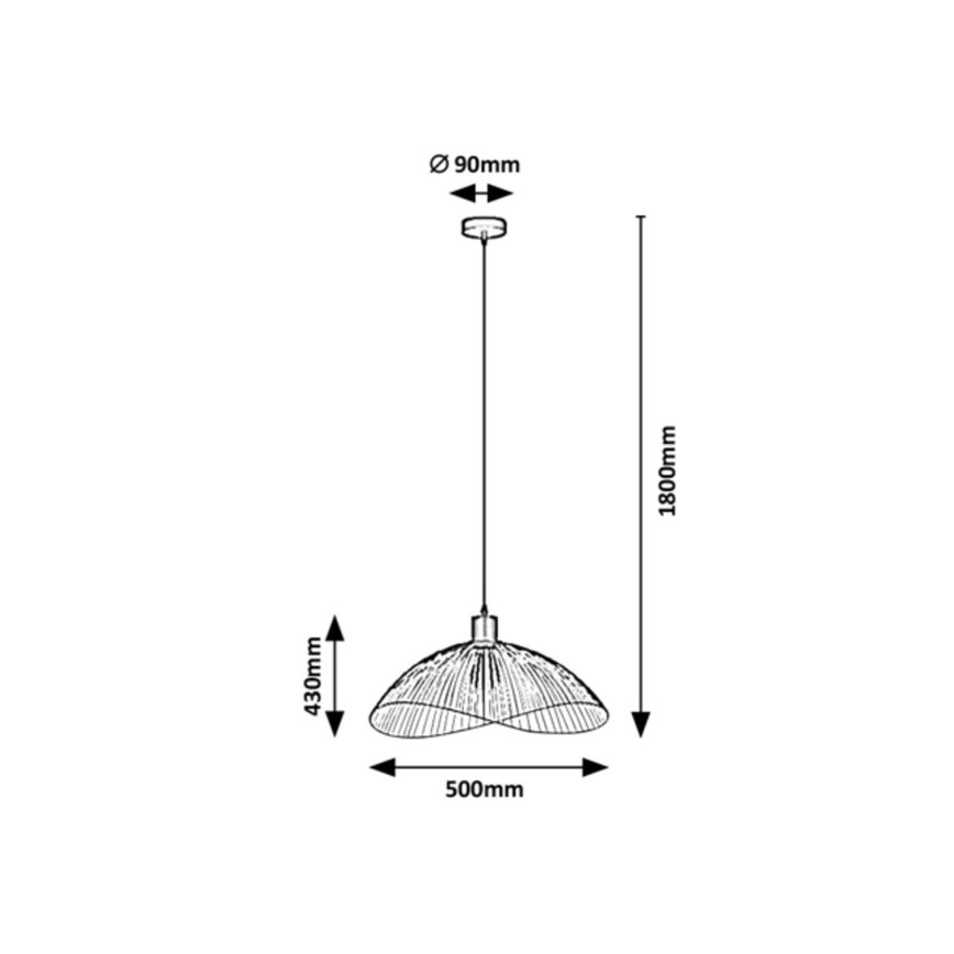 Rabalux - Lampadario su filo 1xE27/60W/230V