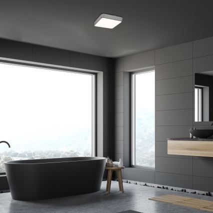 Rabalux - Plafoniera LED RGB dimmerabile da soffitto per bagno LED/22W/230V 3000-6000K IP44 + telecomando 29x29 cm