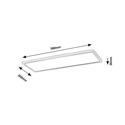 Rabalux - Pannello LED a plafone LED/22W/230V