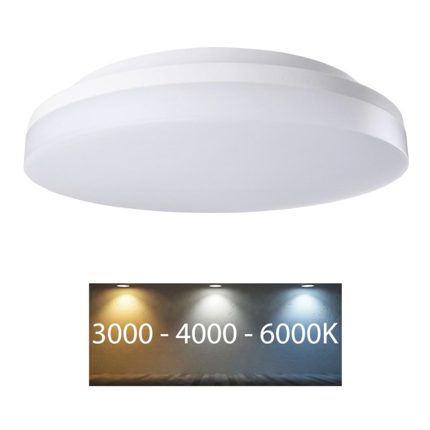 Rabalux - Plafoniera da bagno a LED, 24W/230V, IP54, 3000K/4000K/6000K, Ø 28 cm