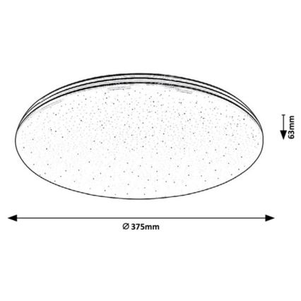 Rabalux - Plafoniera LED per bagno/30W/230V IP44 Ø 37,5 cm