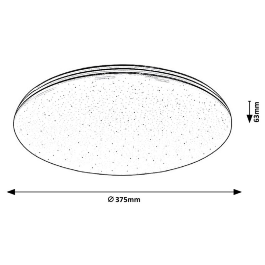 Rabalux - Plafoniera LED per bagno/30W/230V IP44 Ø 37,5 cm