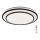 Rabalux - Plafoniera dimmerabile a LED/40W/230V 3000-6500K nera Ø 49 cm + telecomando