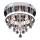 Rabalux - Plafoniera in cristallo a montaggio aderente LED/20W/230V + 3xE14/40W Ø 30 cm