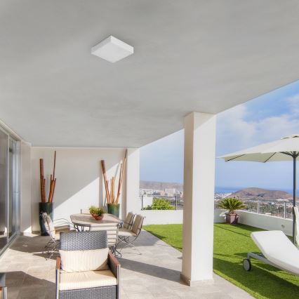 Rabalux - Plafoniera LED/24W/230V 2800-6000K IP44 bianca 30x30 cm