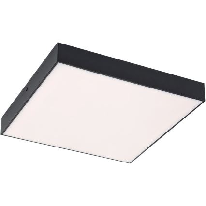 Rabalux - Plafoniera LED/24W/230V 2800-6000K IP44 nera 30x30 cm