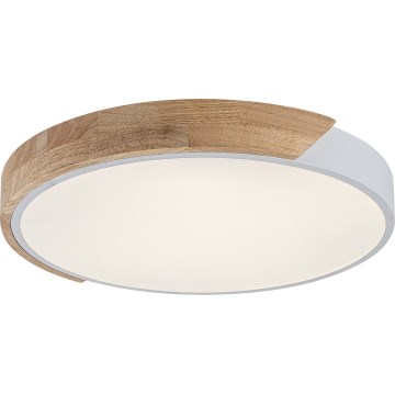 Rabalux - Plafoniera LED/24W/230V 3000K bianco/rovere Ø 61 cm