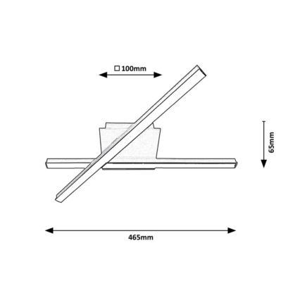 Rabalux - Plafoniera LED 2xLED/14W/230V