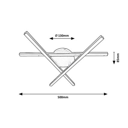 Rabalux - Plafoniera LED 3xLED/25W/230V