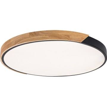 Rabalux - Plafoniera LED/42W/230V 3000/4000/6500K nero/rovere Ø 41 cm