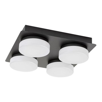 Rabalux - Plafoniera LED da bagno 4xLED/5,2W/230V IP44 nero