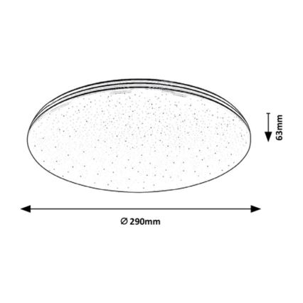 Rabalux - Plafoniera LED da bagno LED/20W/230V IP44