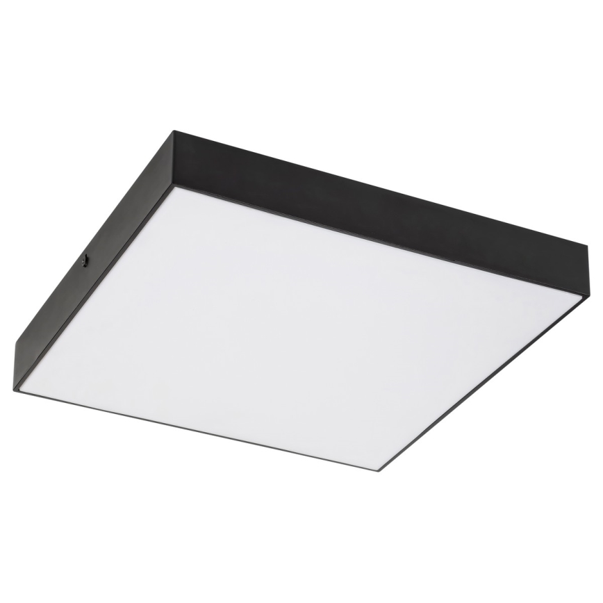 Rabalux - Plafoniera LED 18W/230V 3000-6000K IP44 nera 17,5x17,5 cm
