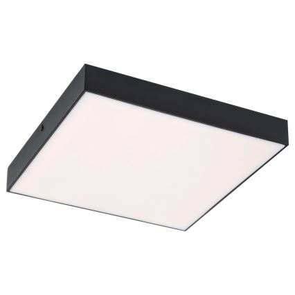 Rabalux - Plafoniera LED 18W/230V 3000-6000K IP44 nera 17,5x17,5 cm