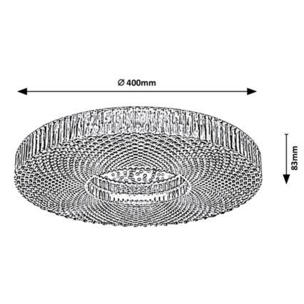 Rabalux - Plafoniera LED dimmerabile LED/36W/230V 3000-6000K + telecomando