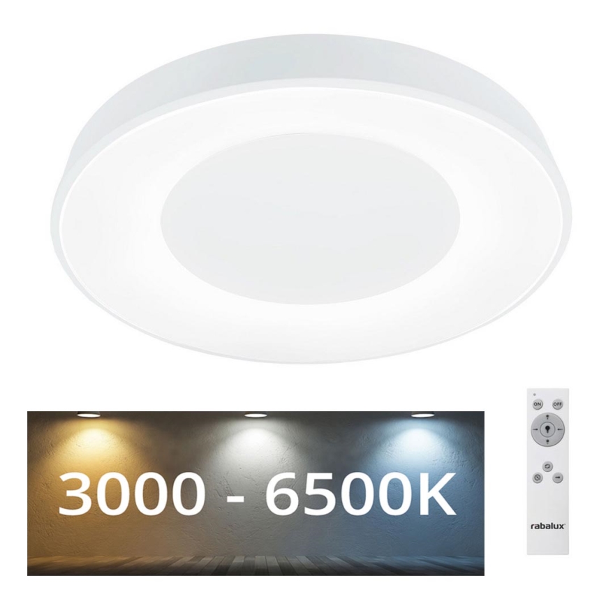 Rabalux - Plafoniera LED dimmerabile LED/38W/230V 3000-6500K bianco + telecomando diametro 48 cm