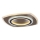 Rabalux - Plafoniera LED dimmerabile LED/60W/230V 3000/4000/6000K cromo opaco/nero + telecomando