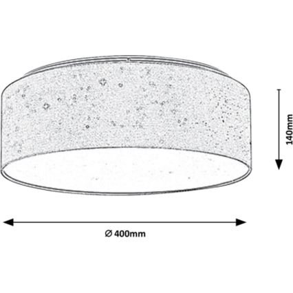 Rabalux - Plafoniera LED LED/22W/230V grigia