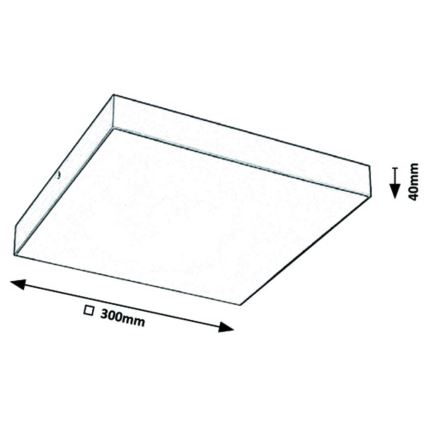 Rabalux - Plafoniera LED LED/24W/230V 3000-6000K IP44 bianco