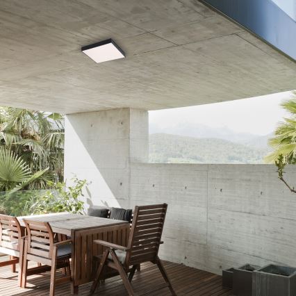 Rabalux - Plafoniera LED LED/24W/230V 3000-6000K IP44 nero