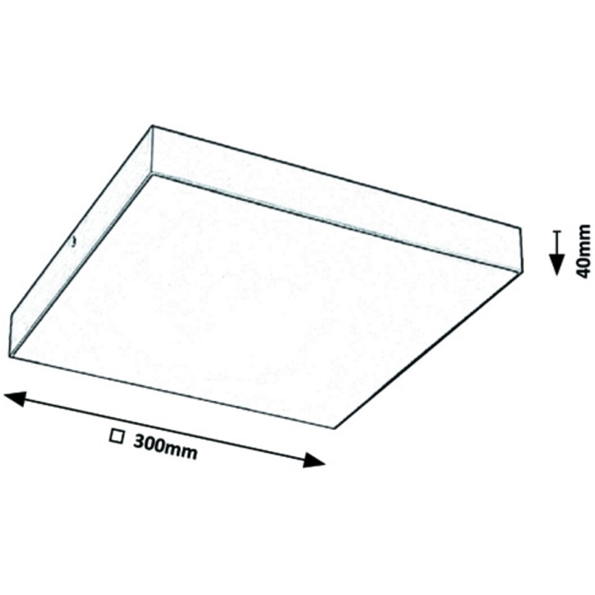 Rabalux - Plafoniera LED LED/24W/230V 3000-6000K IP44 nero