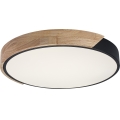 Rabalux - Plafoniera LED LED/24W/230V 4000K nero/rovere Ø 41 cm