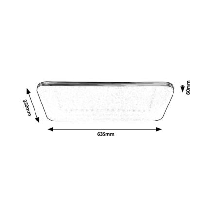 Rabalux - Plafoniera LED LED/36W/230V