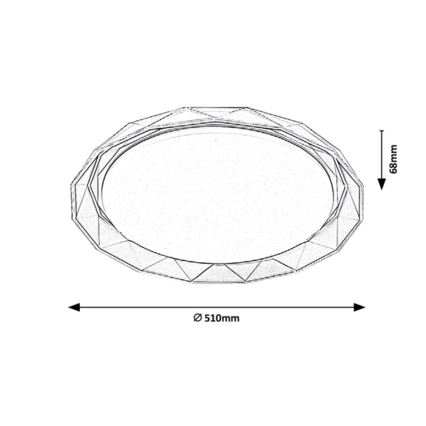 Rabalux - Plafoniera LED LED/48W/230V