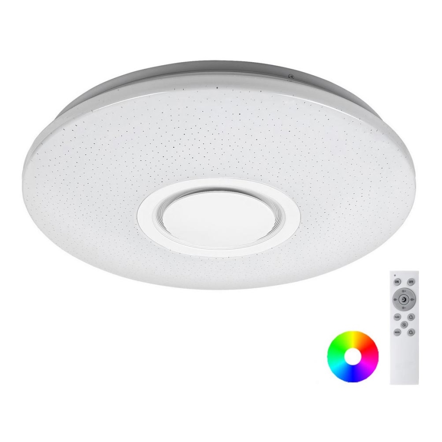 Rabalux - Plafoniera LED RGB dimmerabile con altoparlante integrato LED/24W/230V Wi-Fi Tuya + telecomando Ø 40 cm