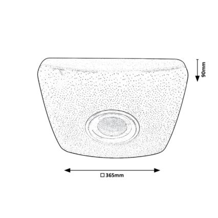 Rabalux - Plafoniera LED RGB dimmerabile con altoparlante LED/18W/230V + TC 3000-6000K Bluetooth