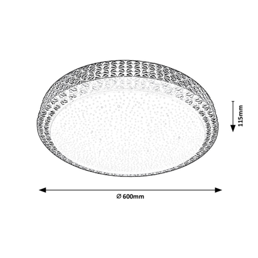 Rabalux - Plafoniera LED RGB dimmerabile LED/40W/230V + TC
