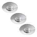 Rabalux - Set 3x faretti da incasso per bagno LED/4W/230V IP44