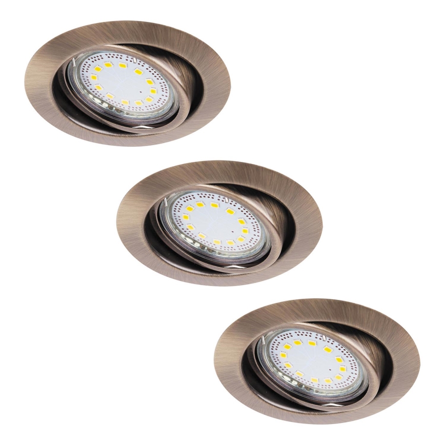 Rabalux - SET 3xLED Lampada da incasso 3xGU10/3W/230V IP40