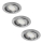 Rabalux - SET 3xLED Lampada da incasso 3xGU10/3W/230V IP40