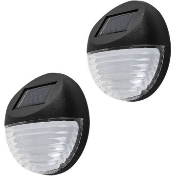 Rabalux - Set da 2 applique solari a LED LED/0,06W/1,2V 300 mAh IP44
