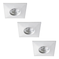 Rabalux - Set di 3 faretti da incasso per bagno LED/4W/230V IP44