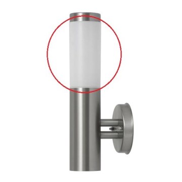Rabalux - Vetro di ricambio per luce esterna INOX TORCH E27 bianco