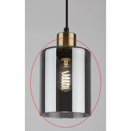 Rabalux - Vetro di ricambio per portalampade E27 Ø 13 cm