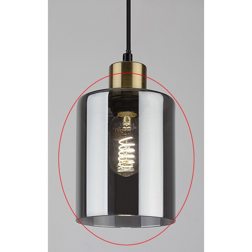 Rabalux - Vetro di ricambio per portalampade E27 Ø 13 cm